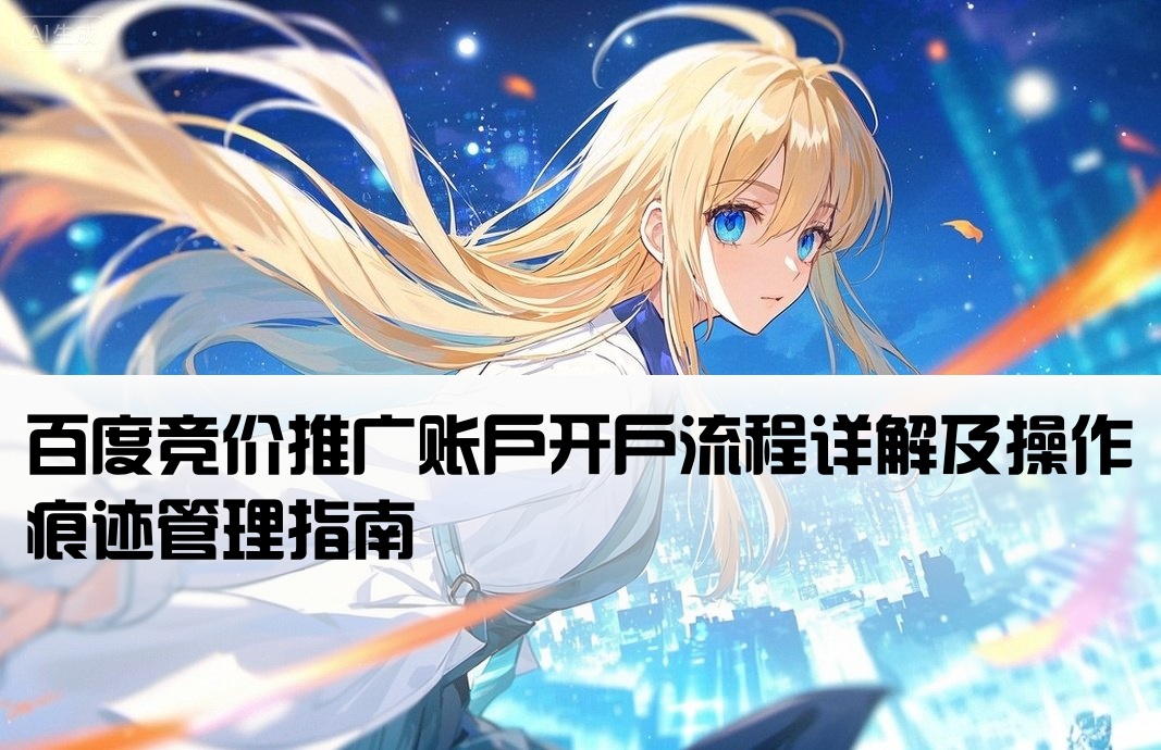 百度競價怎么開戶留痕