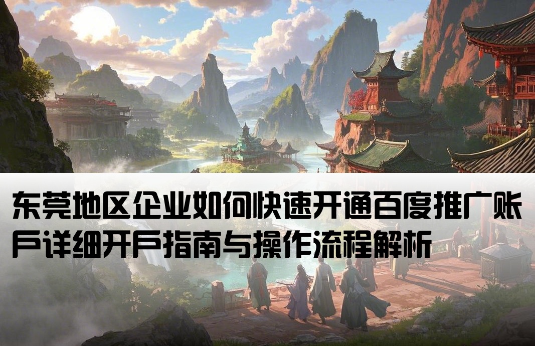 東莞百度推廣開戶流程