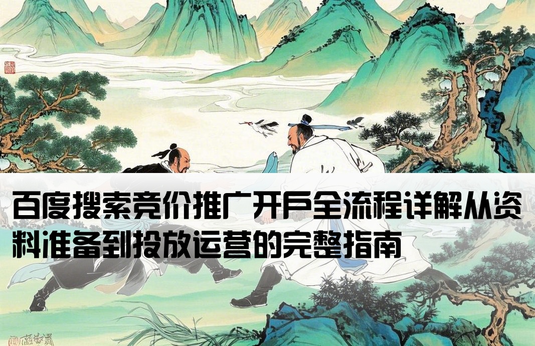 百度搜索競價開戶流程