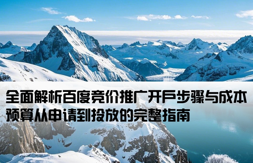 百度競價開戶流程及費用