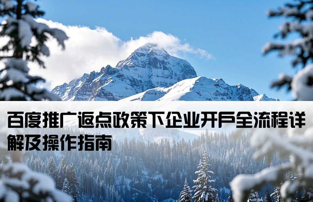 百度返點公司開戶流程