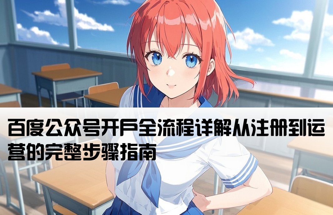 百度公眾號開戶流程步驟