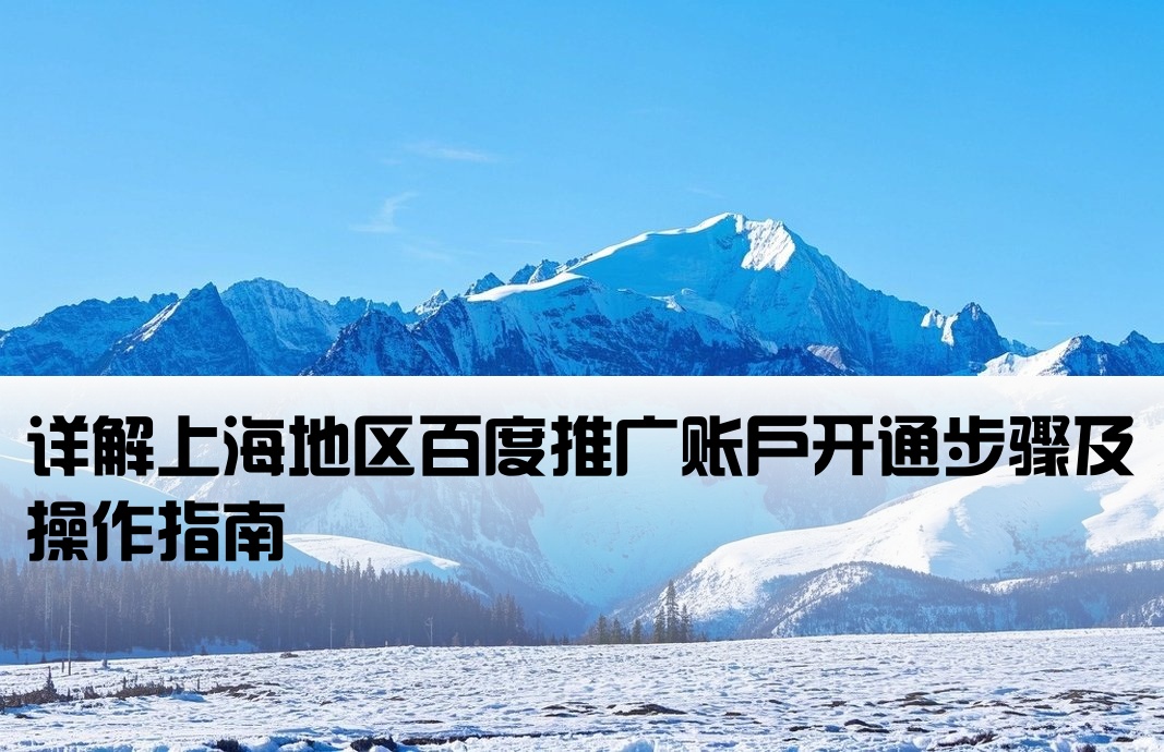 上海百度推廣開戶流程