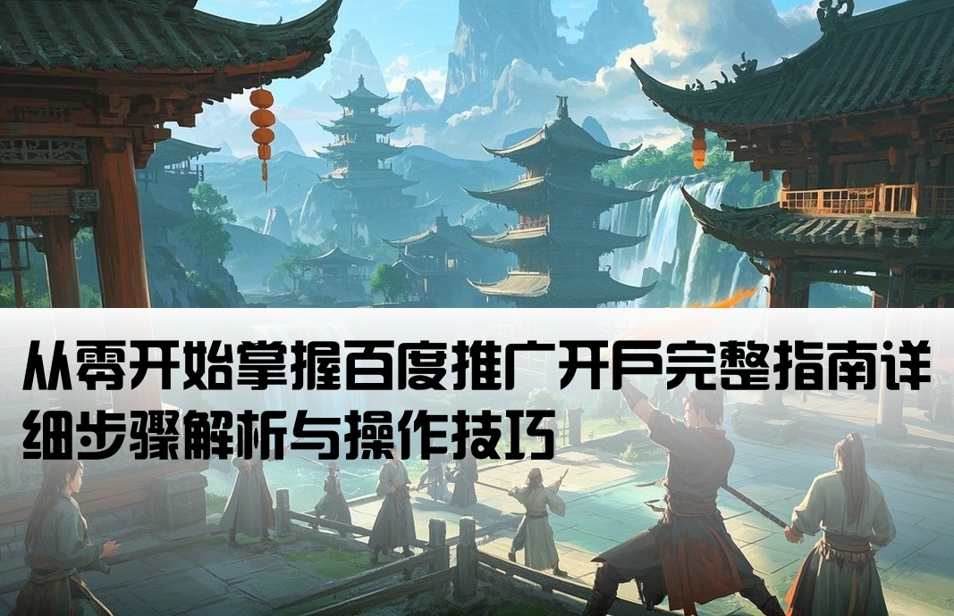 百度推廣開戶全流程