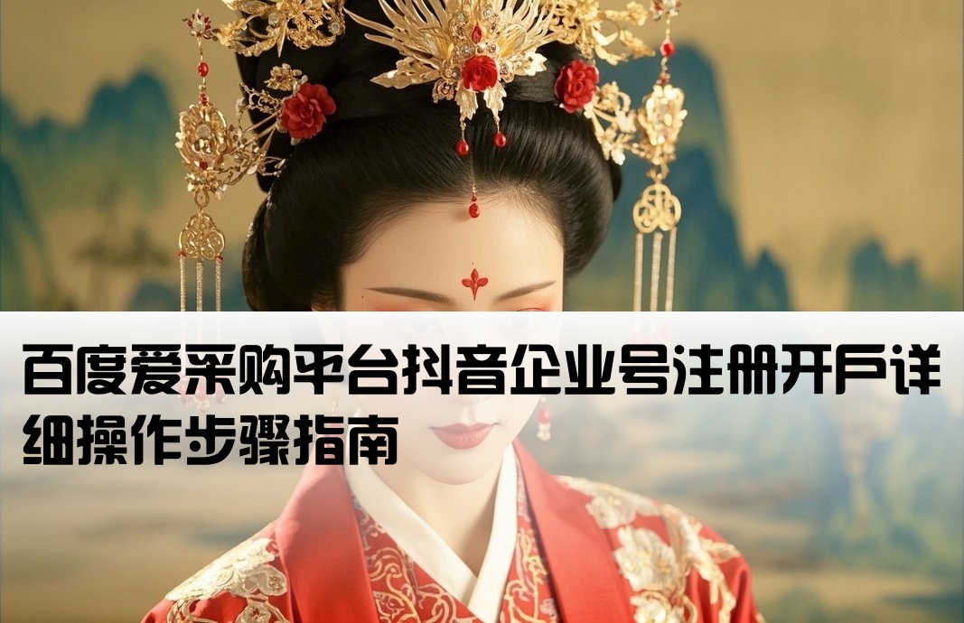 百度愛采購(gòu)抖音開戶流程