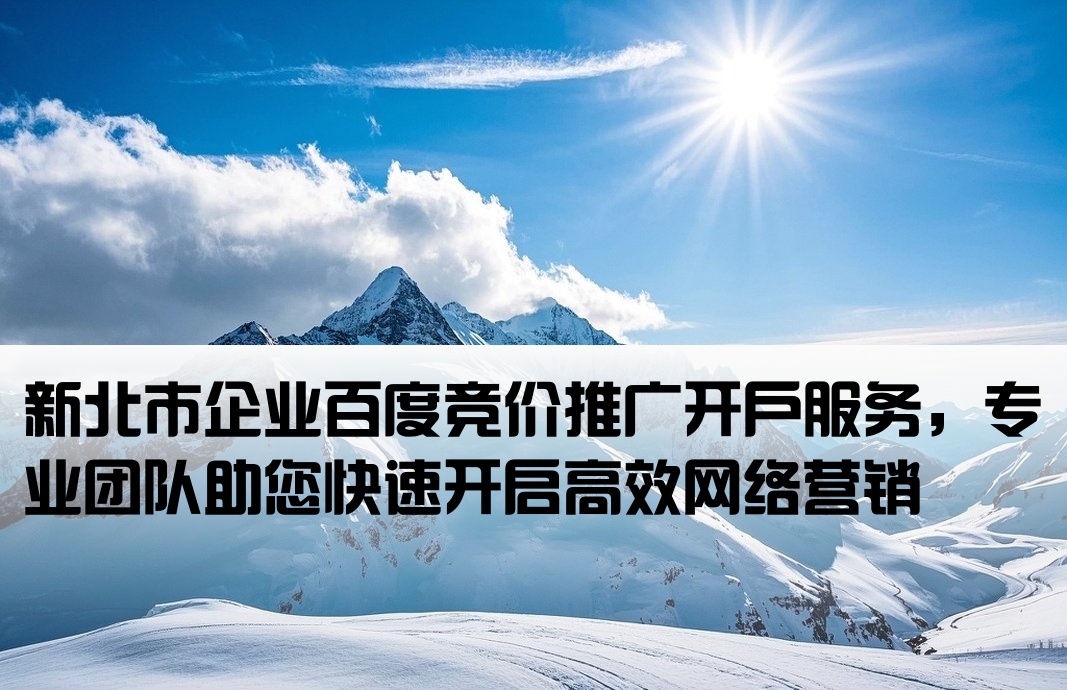 新北百度競價推廣開戶