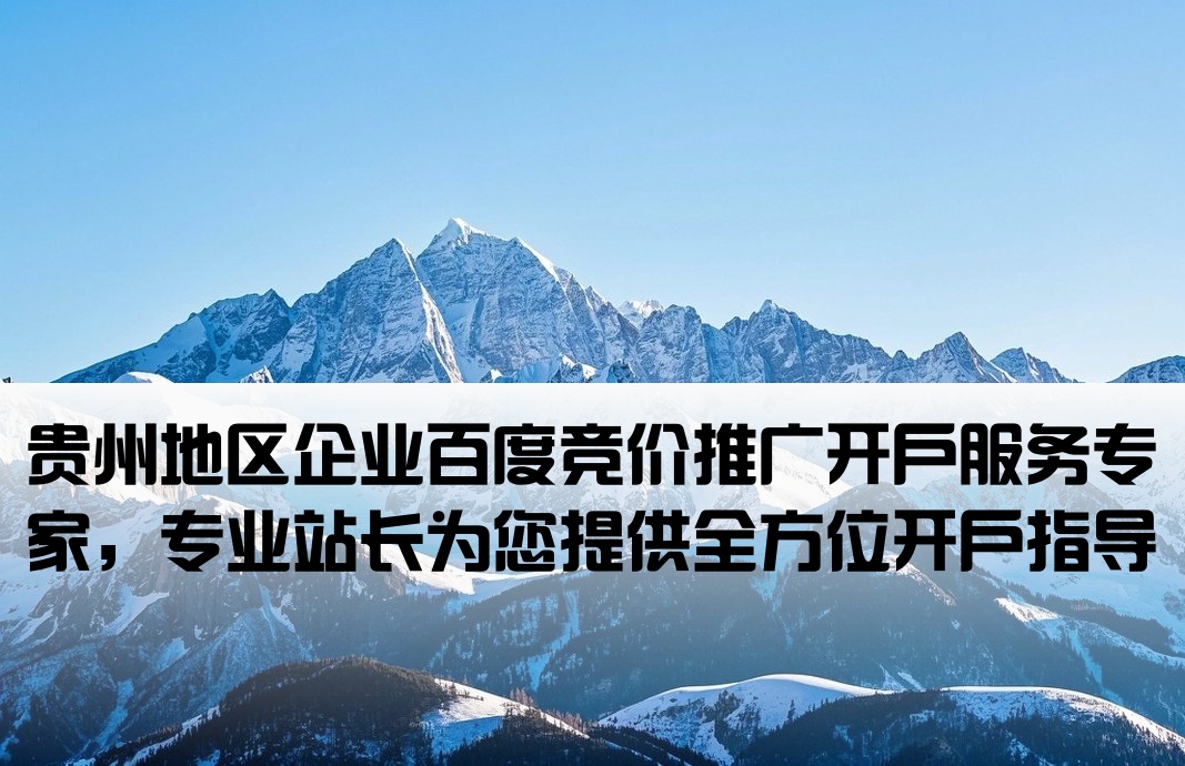 貴州省百度競價開戶站長