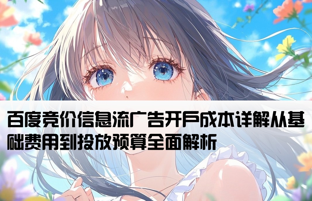 百度競價信息流開戶費用
