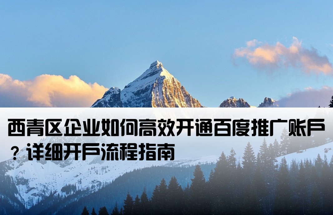 西青區百度推廣開戶