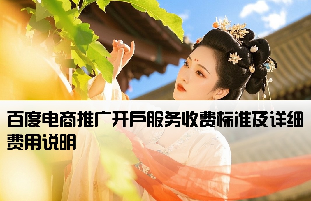 百度電商推廣開戶服務費