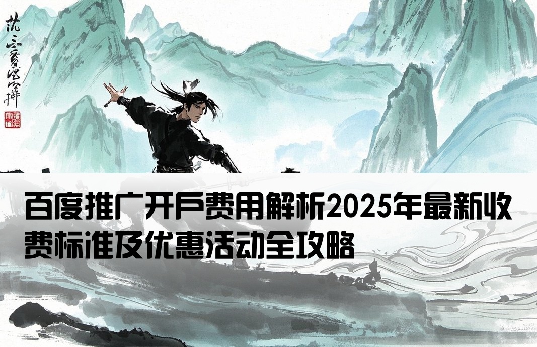百度推廣開戶多少