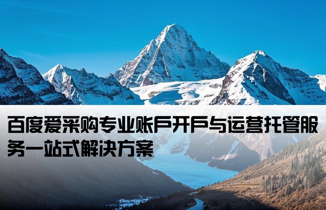 百度愛采購開戶托管