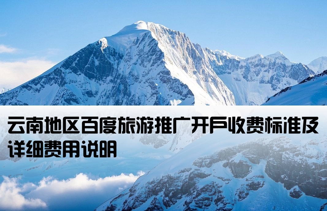 云南百度旅游開戶費用