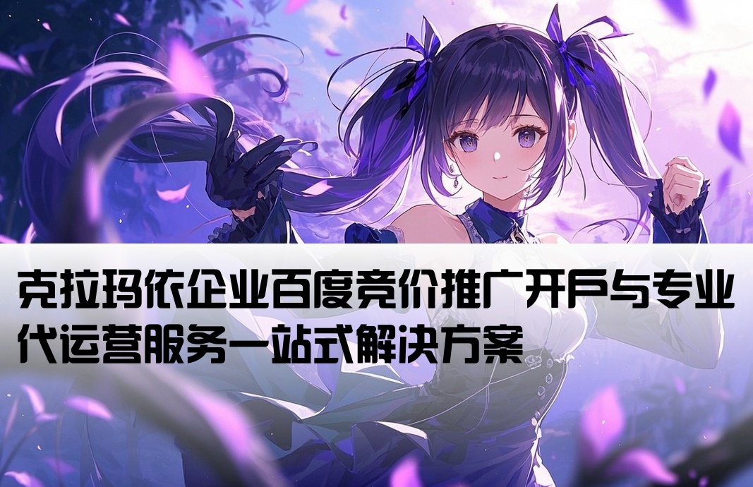 克拉瑪依百度競價推廣開戶代運營