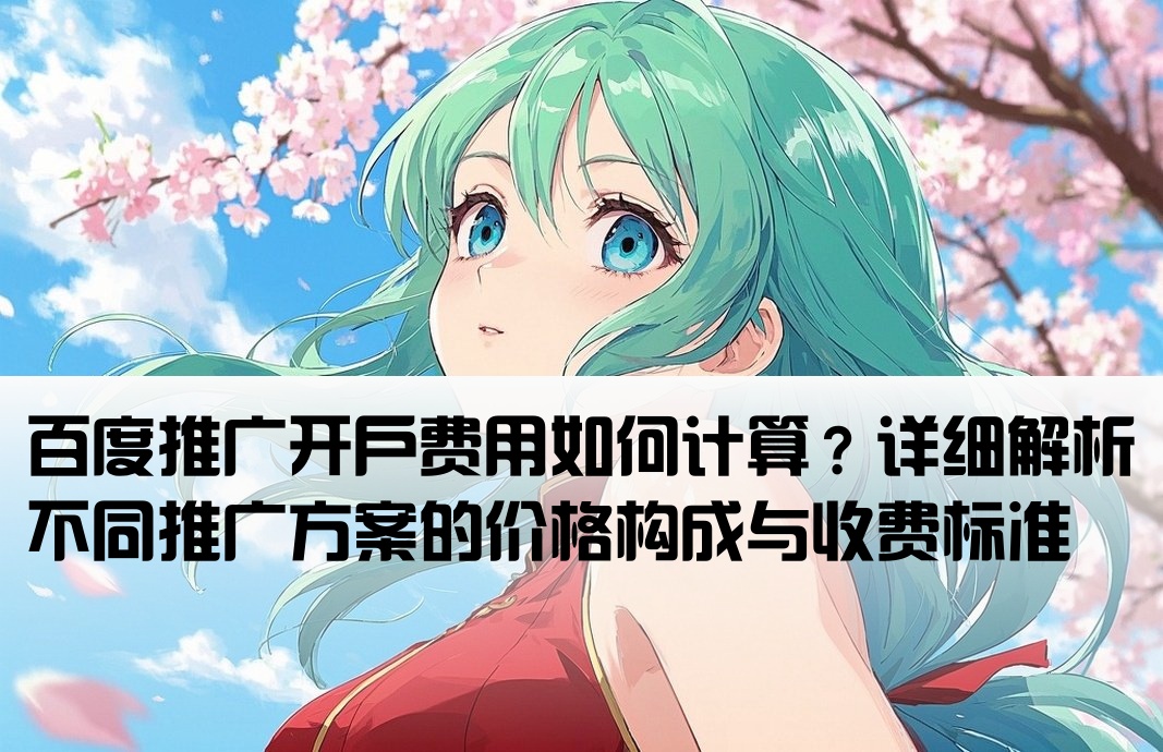 百度推廣開戶價位怎么算