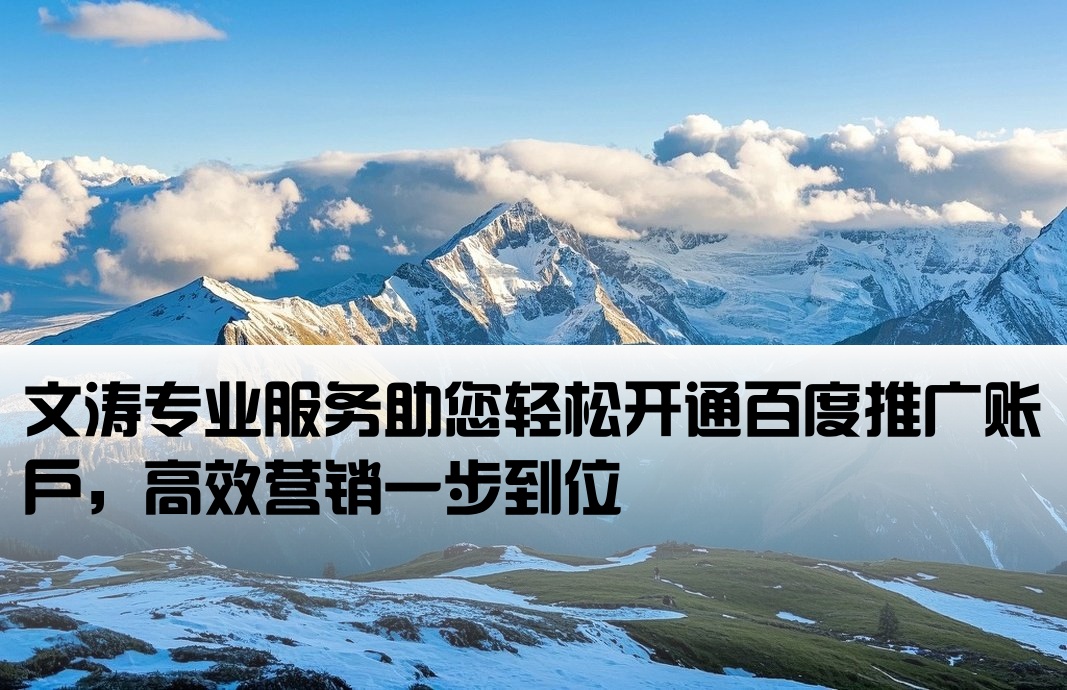 百度推廣開戶優來文濤