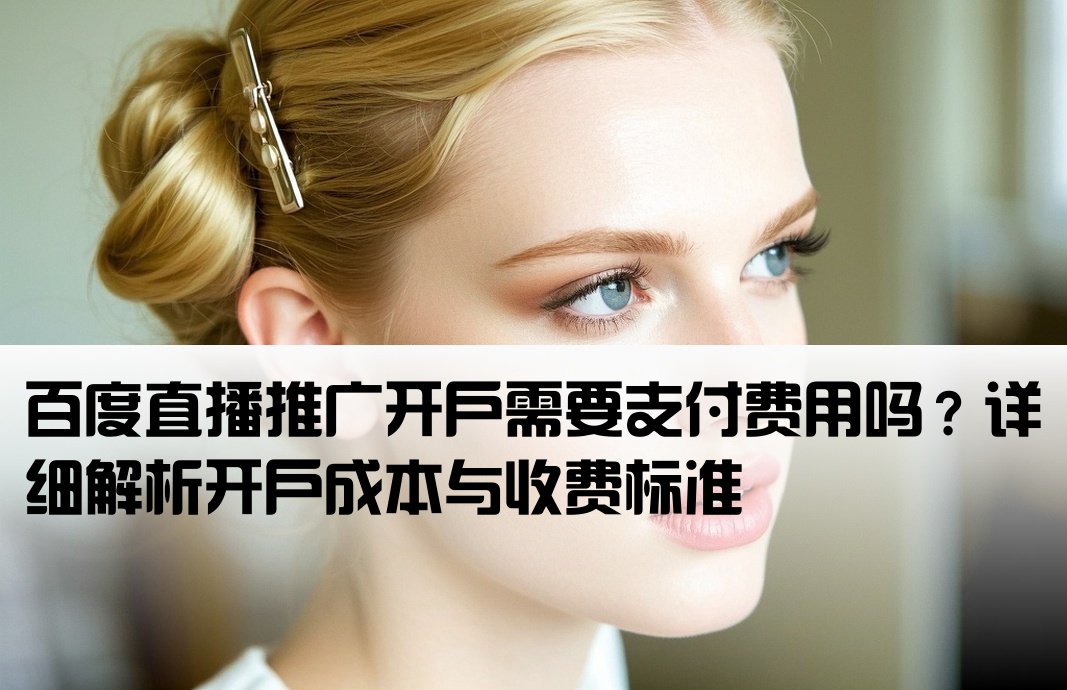 百度直播推廣開戶要錢嗎