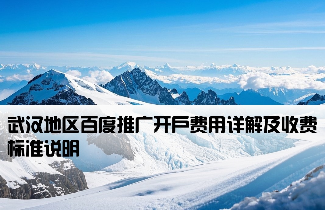 武漢百度推廣開戶收費