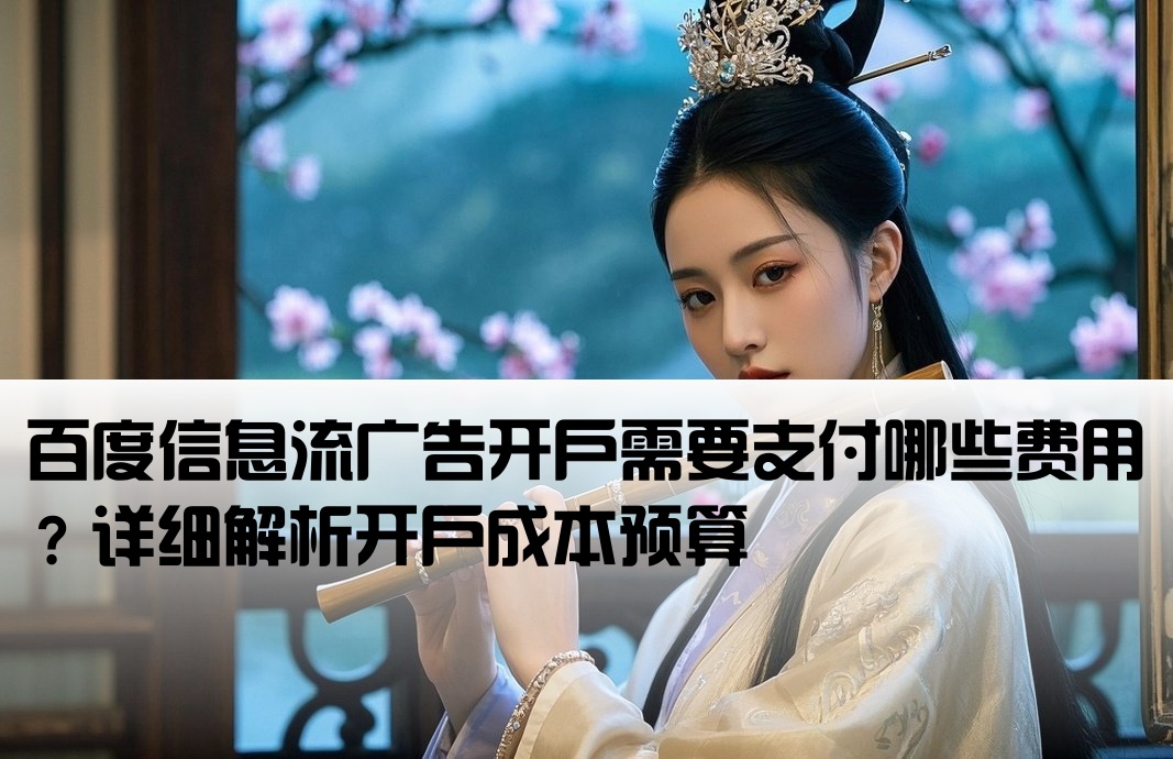 百度信息流開戶費用多少
