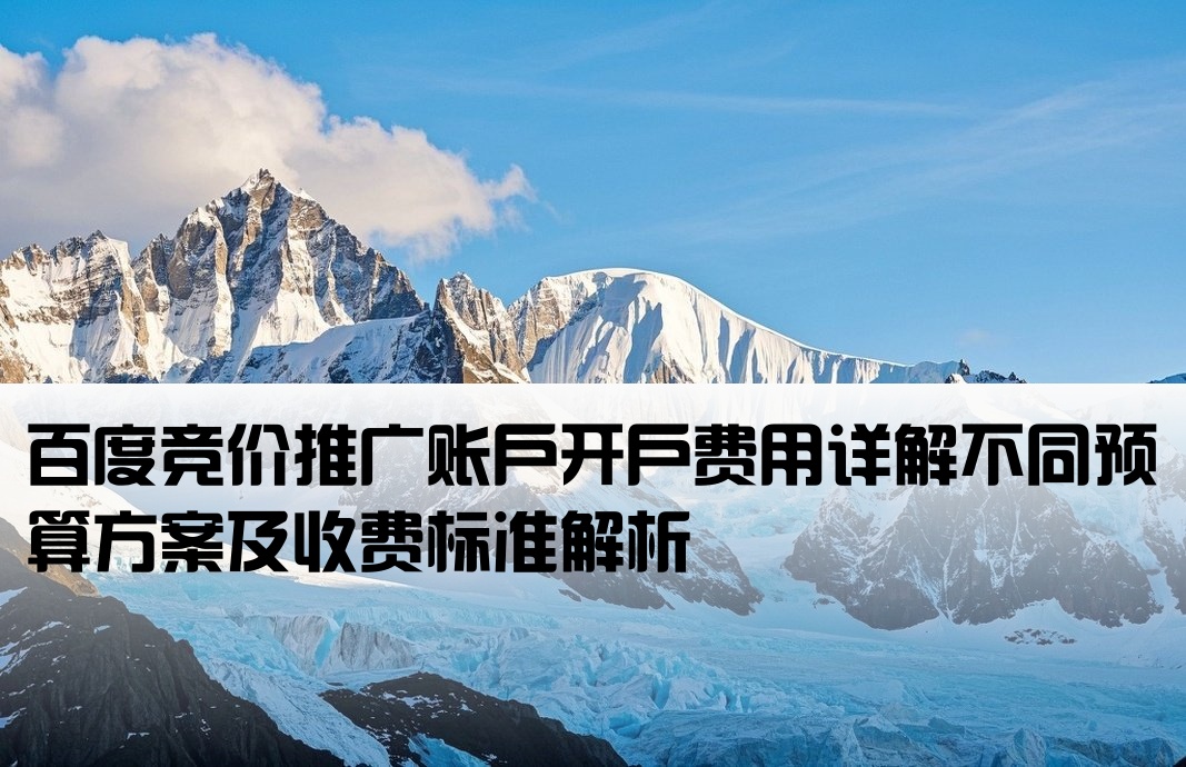 百度競價賬戶多少錢開戶