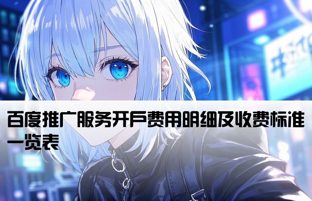 百度推廣開戶費用表