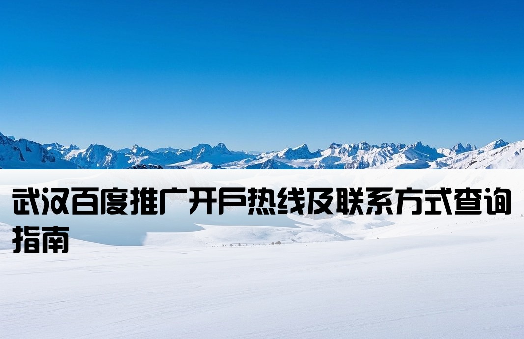 武漢百度公司開(kāi)戶電話