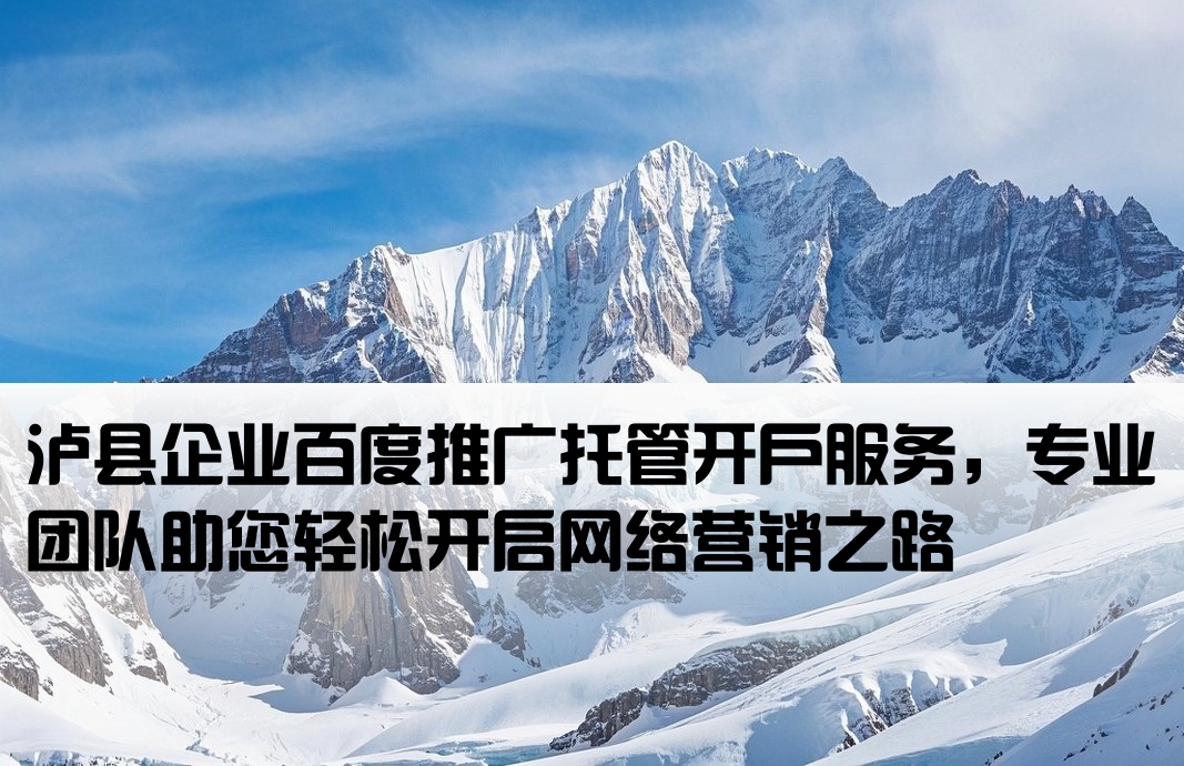 瀘縣百度托管開戶