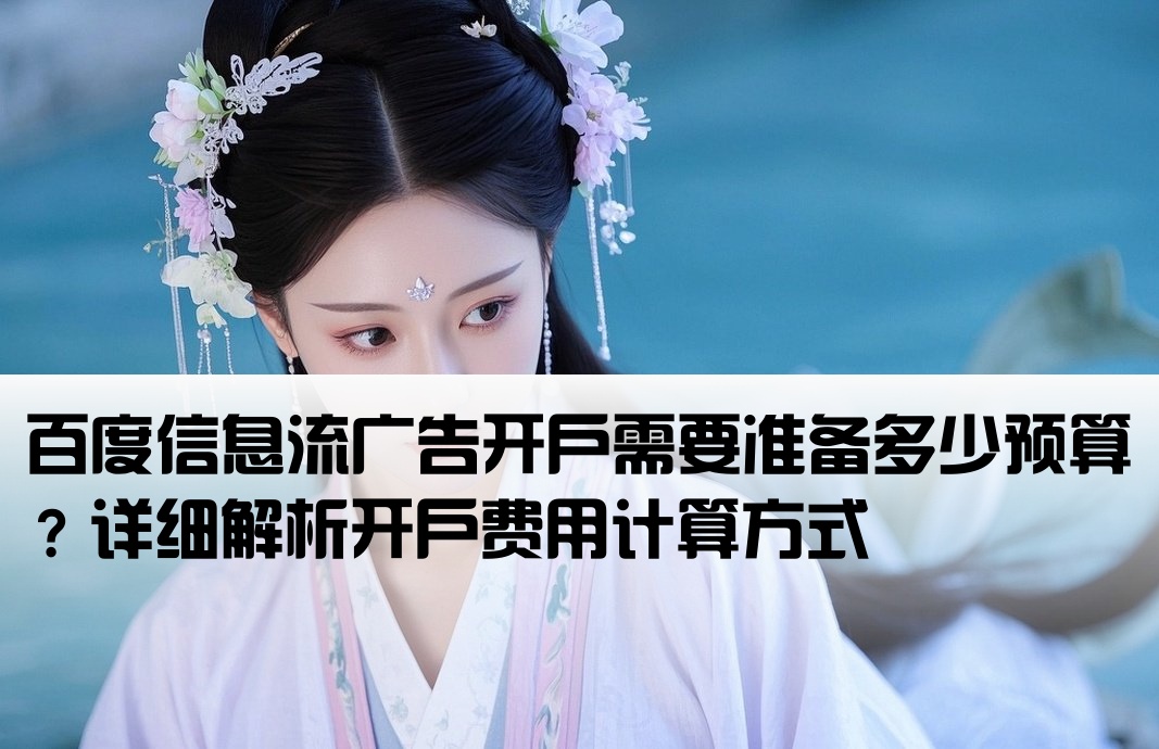 百度信息流開戶費(fèi)用怎么算的