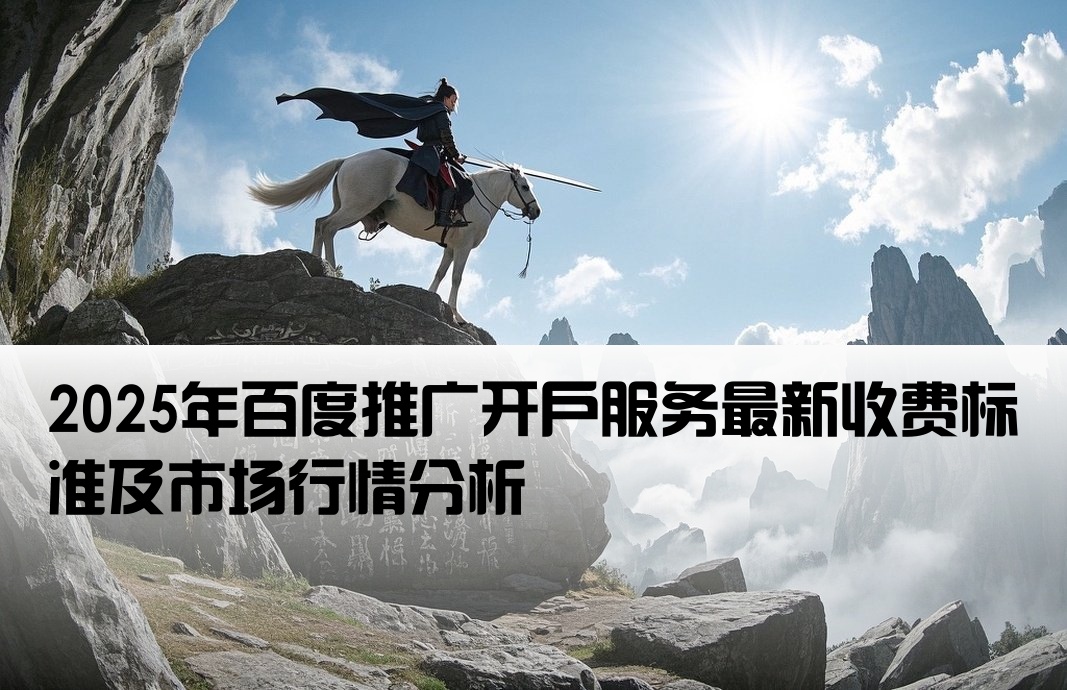 百度推廣開戶市場價格