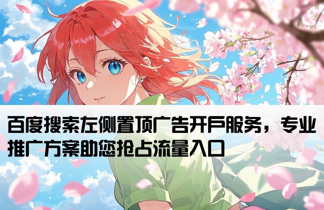 百度左側置頂廣告開戶