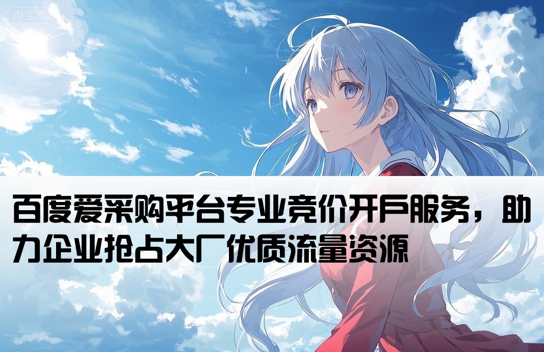 大廠百度愛采購競價開戶