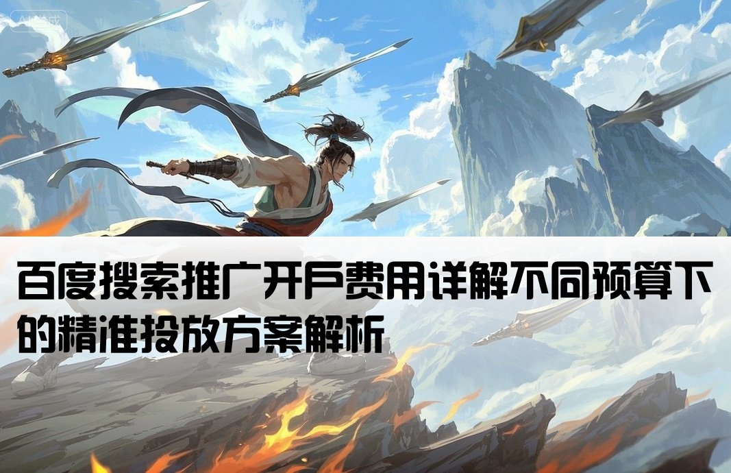 百度搜索推廣開戶多少錢