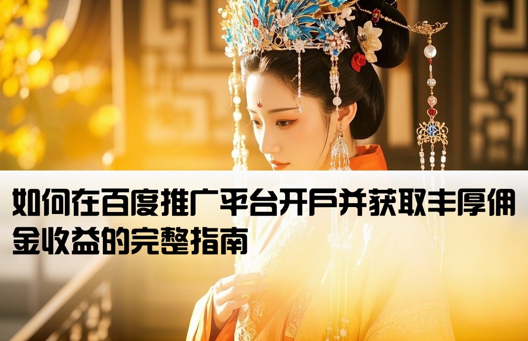 百度推廣怎么開戶賺傭金
