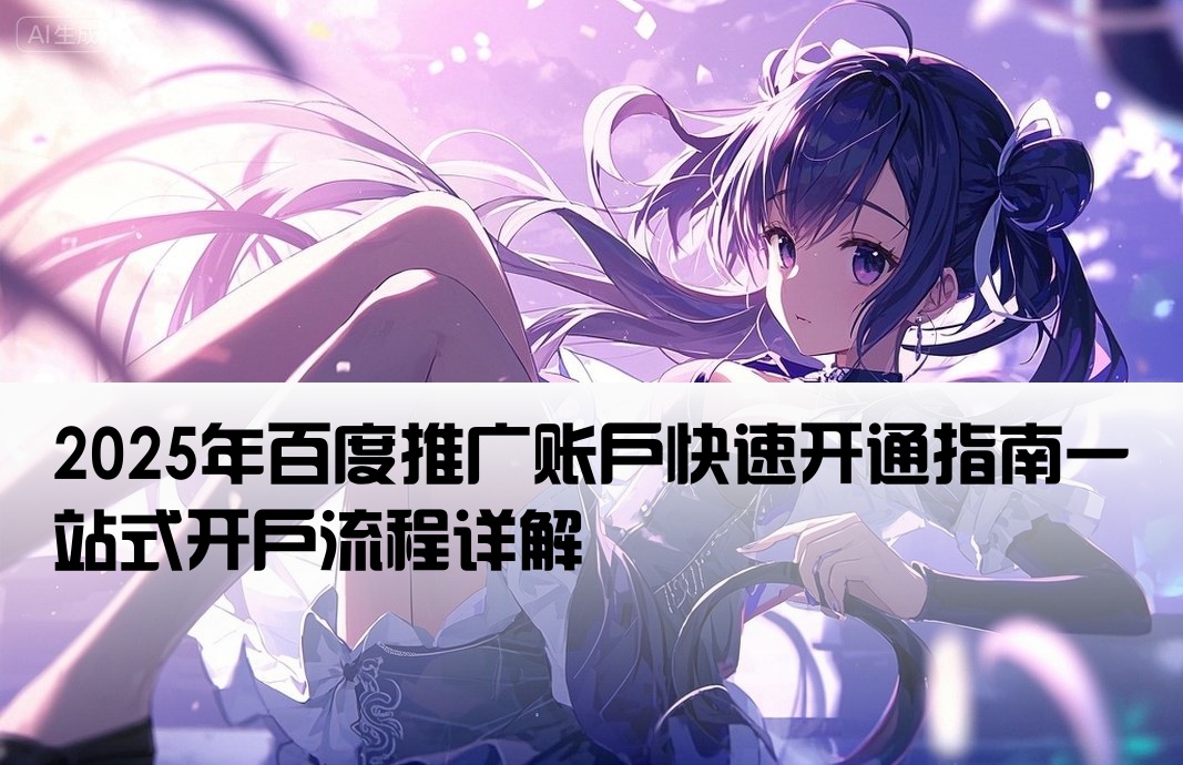 百度推廣賬戶開戶