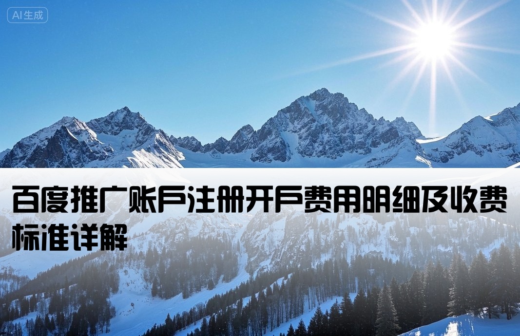 百度推廣賬戶開戶多少錢