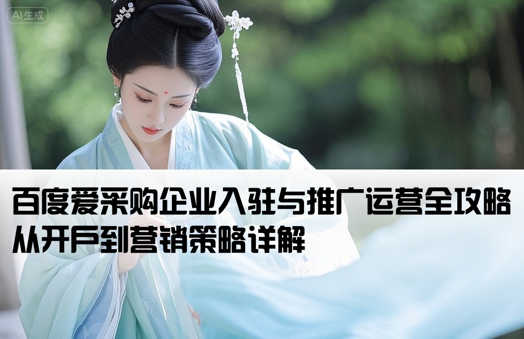 百度愛采購開戶推廣運營