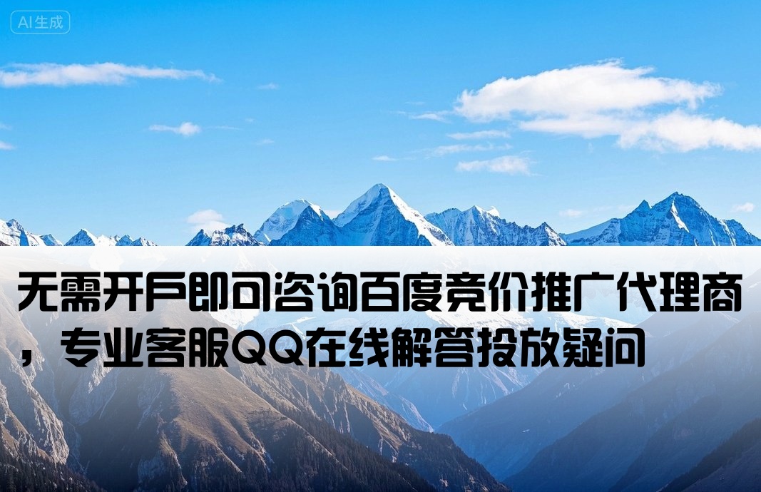 百度競價推廣不開戶代理商qq