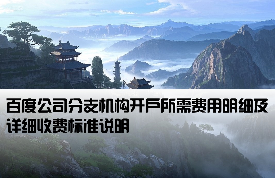 百度分公司開戶費用