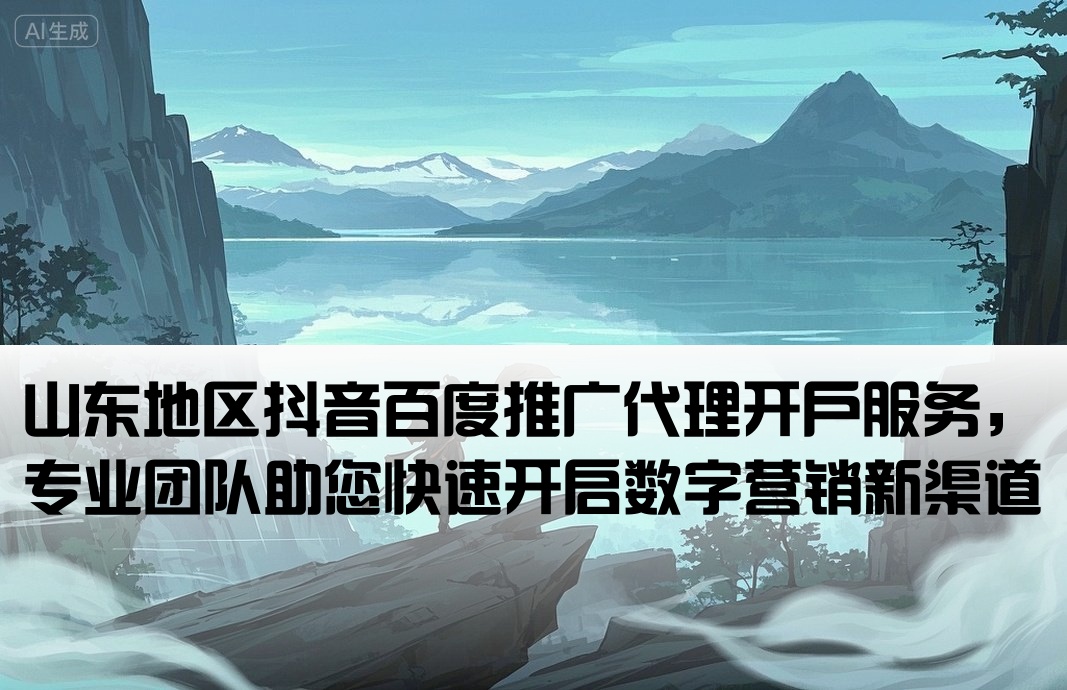 山東抖音百度代理開戶