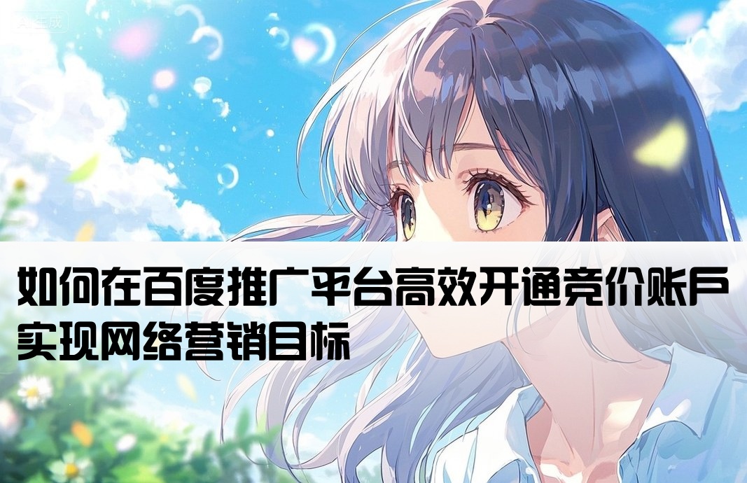 百度競價(jià)怎么開戶網(wǎng)銷
