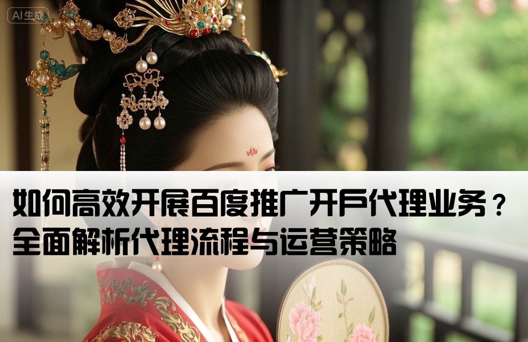 百度推廣開(kāi)戶(hù)代理怎么做