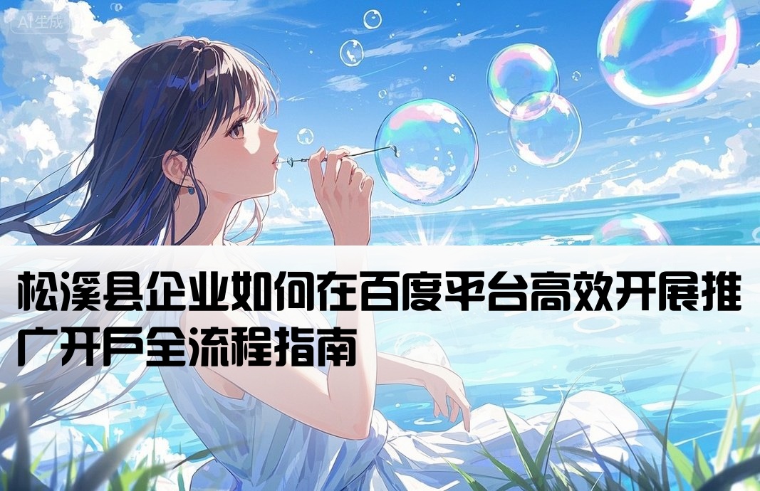 松溪縣百度推廣開戶