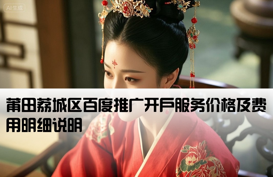 荔城區百度推廣開戶費用