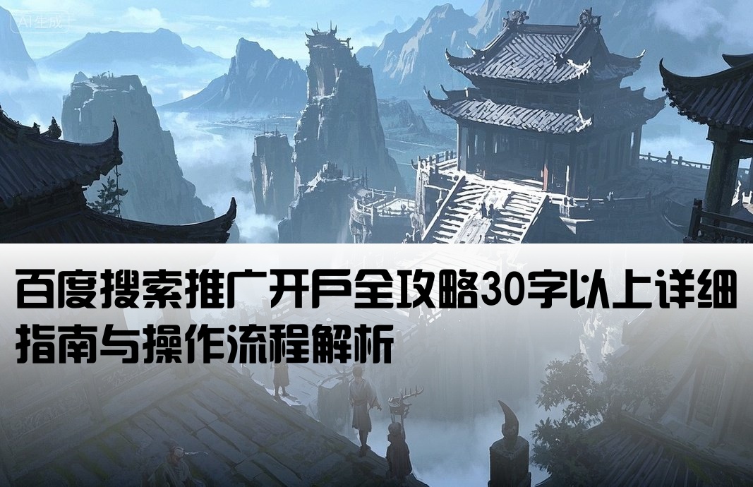 百度搜索開戶推廣