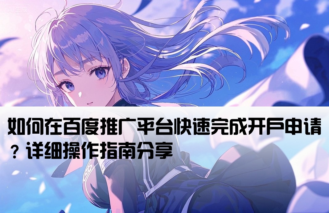 百度推廣怎么開戶呢