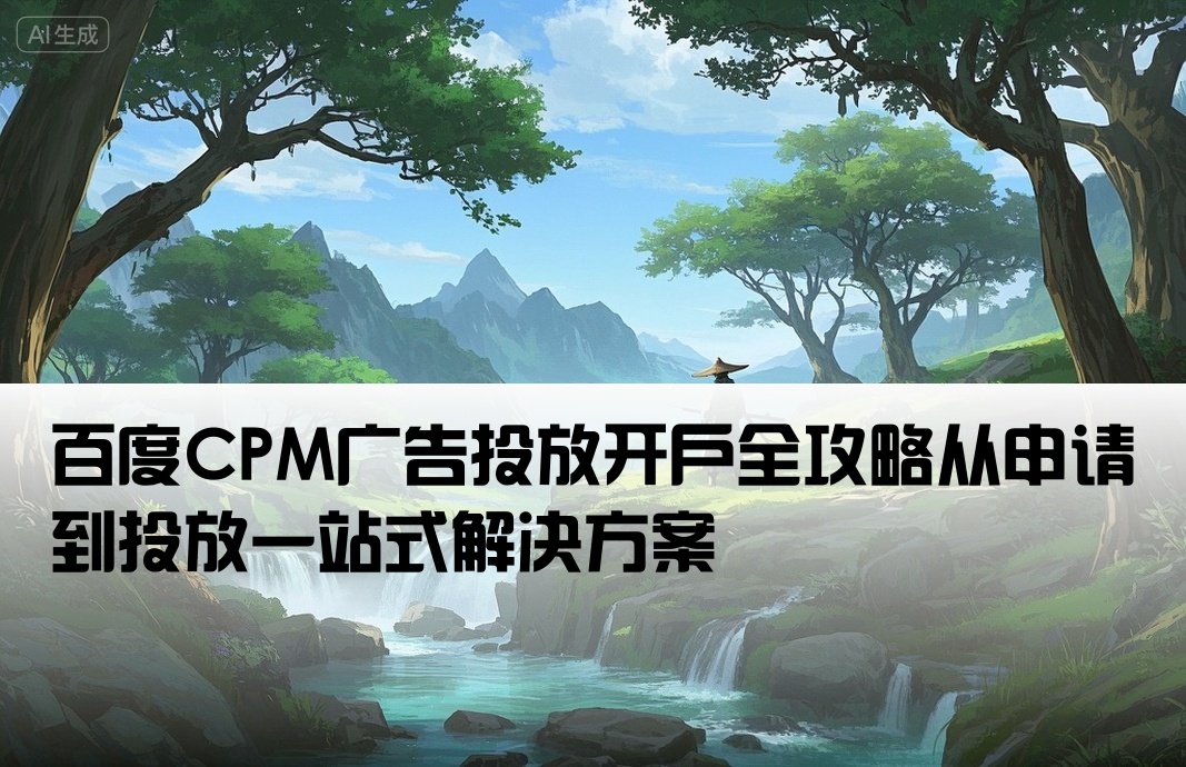 百度cpm廣告開戶