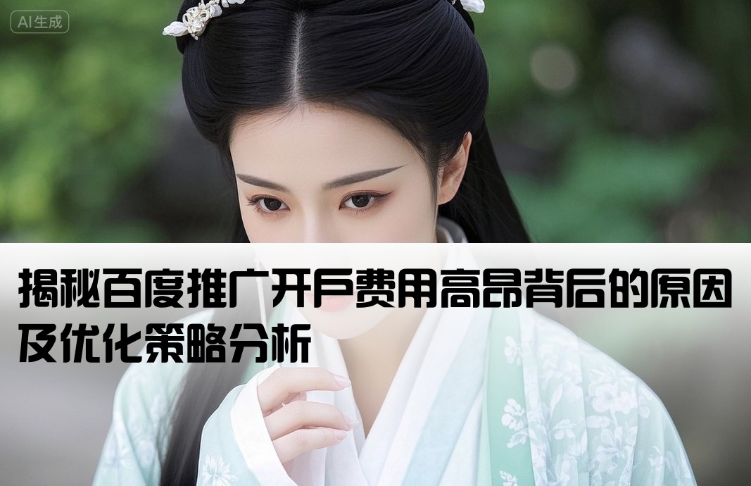 百度推廣開戶怎么那么貴