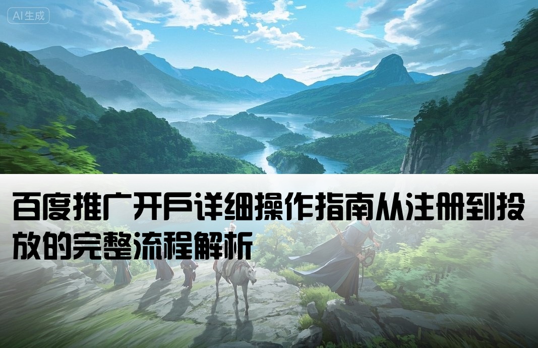 百度推廣開戶怎么操作