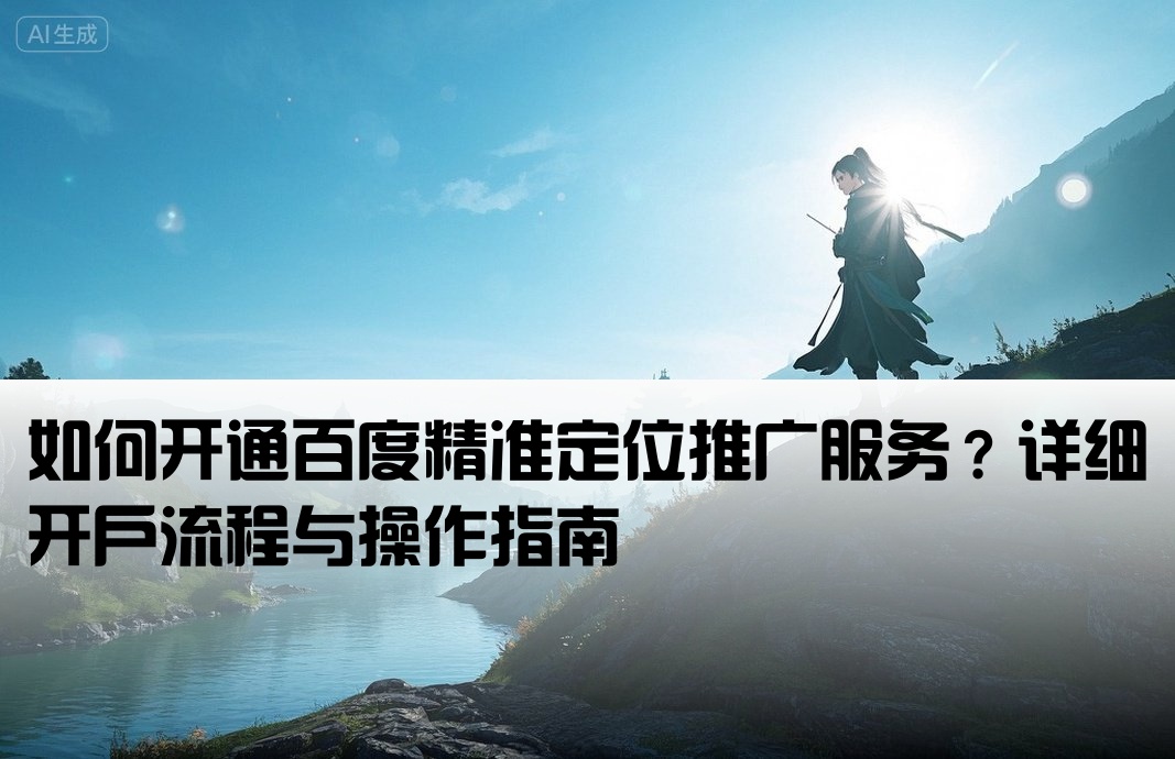 百度定位推廣怎么開戶