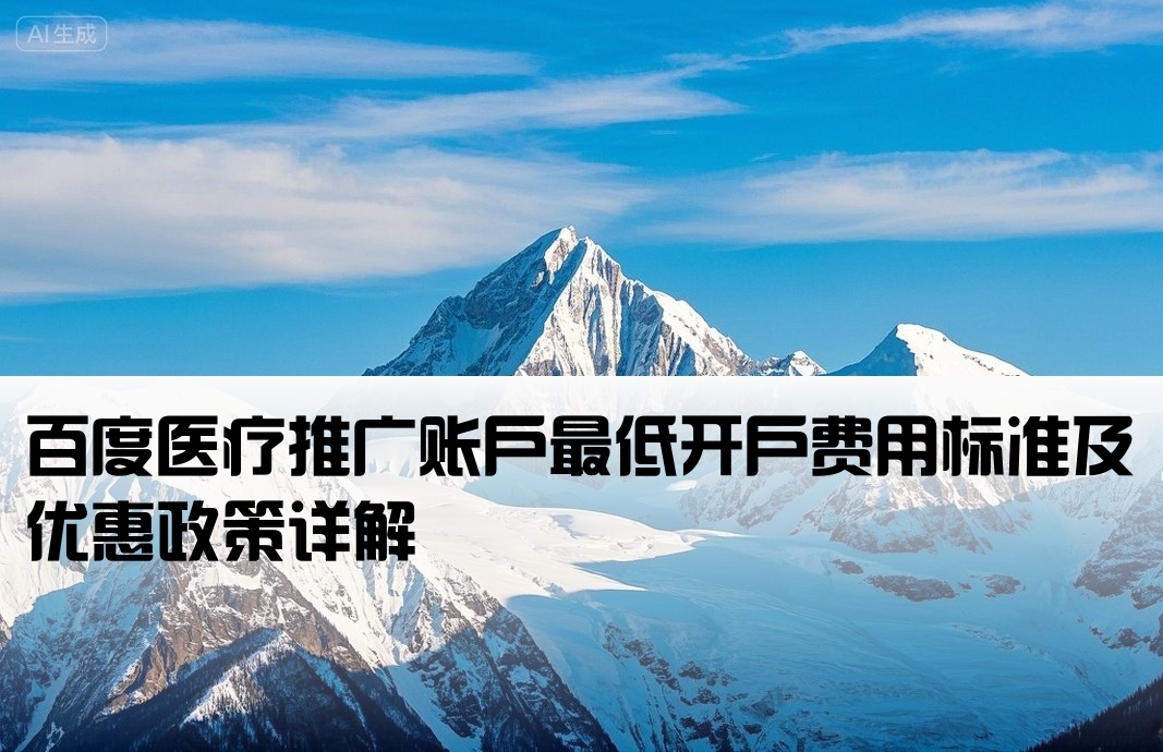 百度醫療戶最低開戶價格